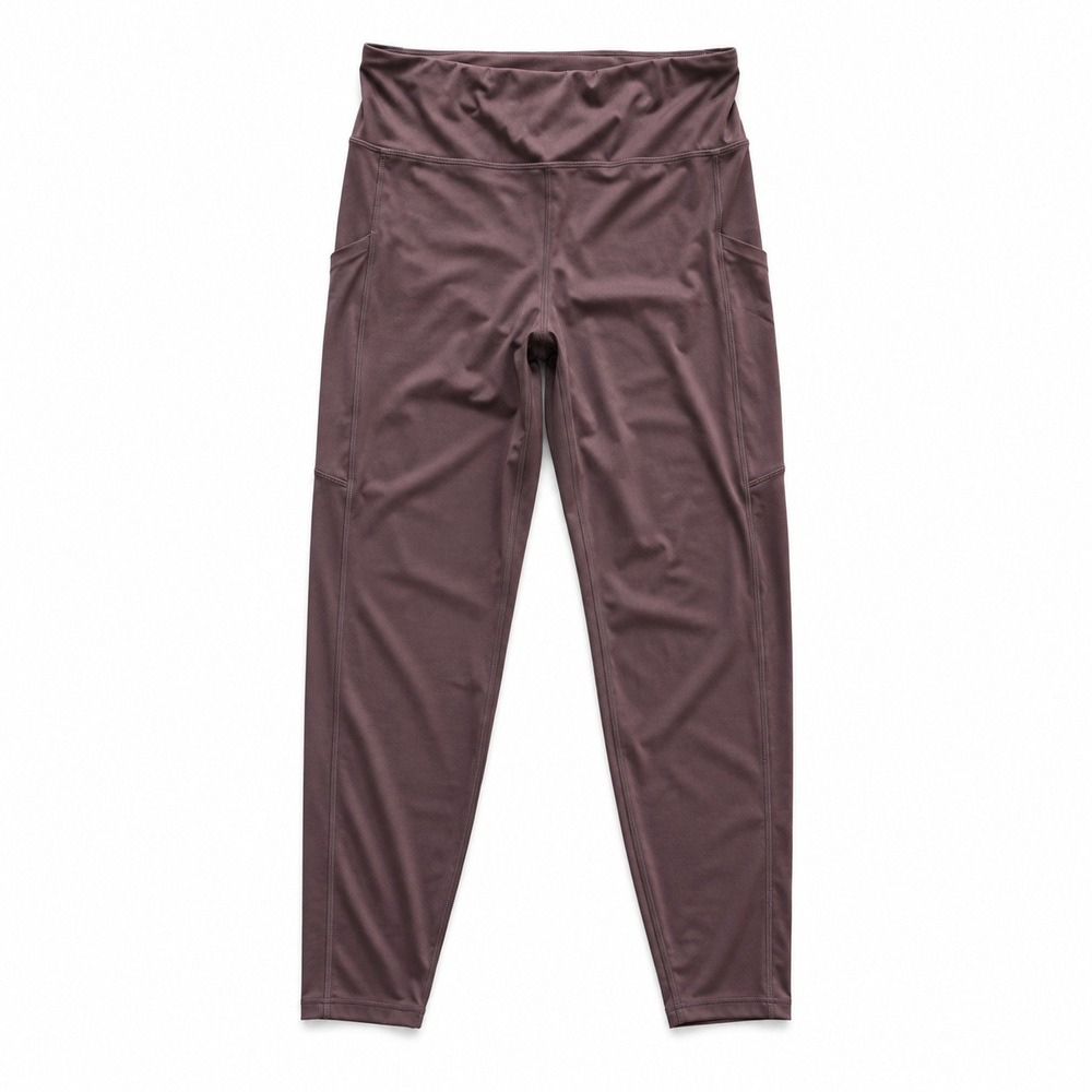 Vuori Stride Pocket Crop Leggings Sz M Brown - Picture 6 of 9